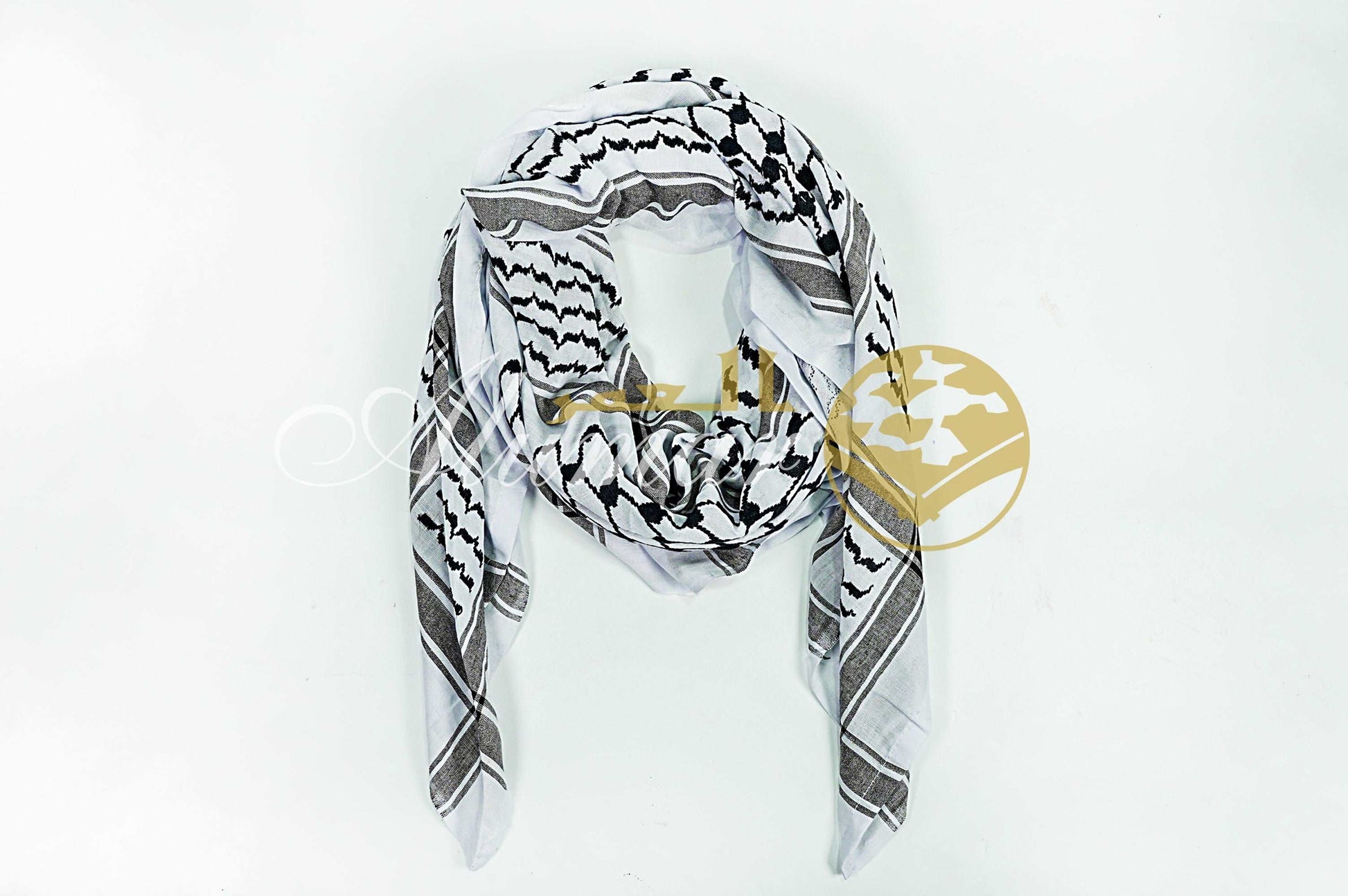 Alzahabi olive keffiyeh