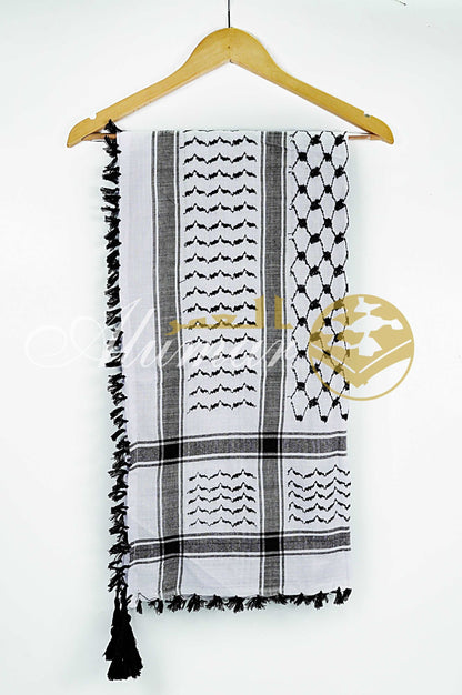 Cotton Keffiyeh Scarf with tussels regular