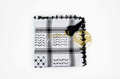 Cotton Keffiyeh Scarf with tussels regular